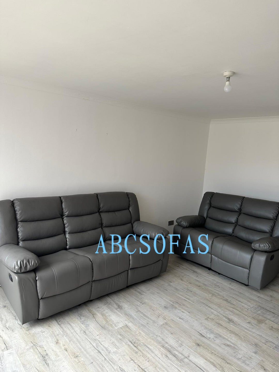 Black Roma 3 + 2 Recliners Manual Recliner