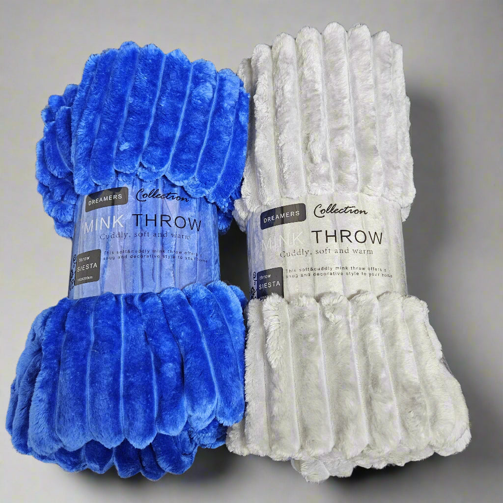 Super Soft Jacquard Ribbed Throw