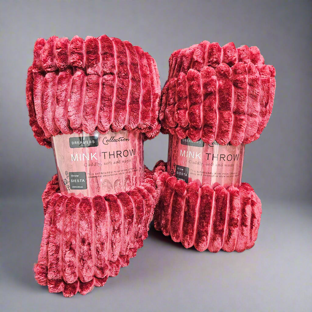 Super Soft Jacquard Ribbed Throw