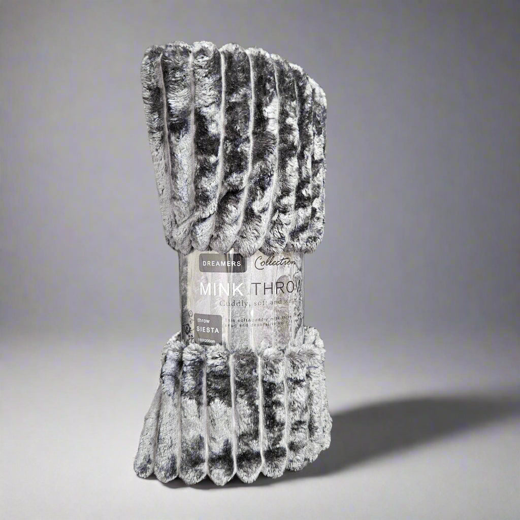 Super Soft Jacquard Ribbed Throw