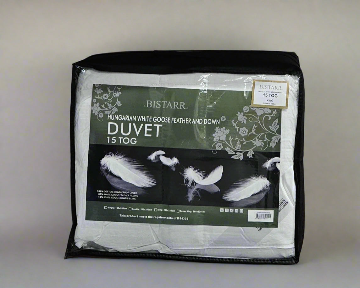 Hungarian Feather & Down Duvet - 15TOG