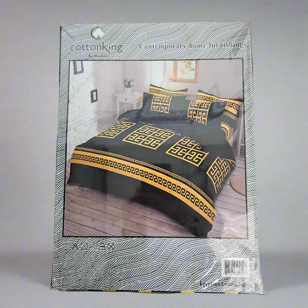 Greek Key Pattern Complete Bedding Set
