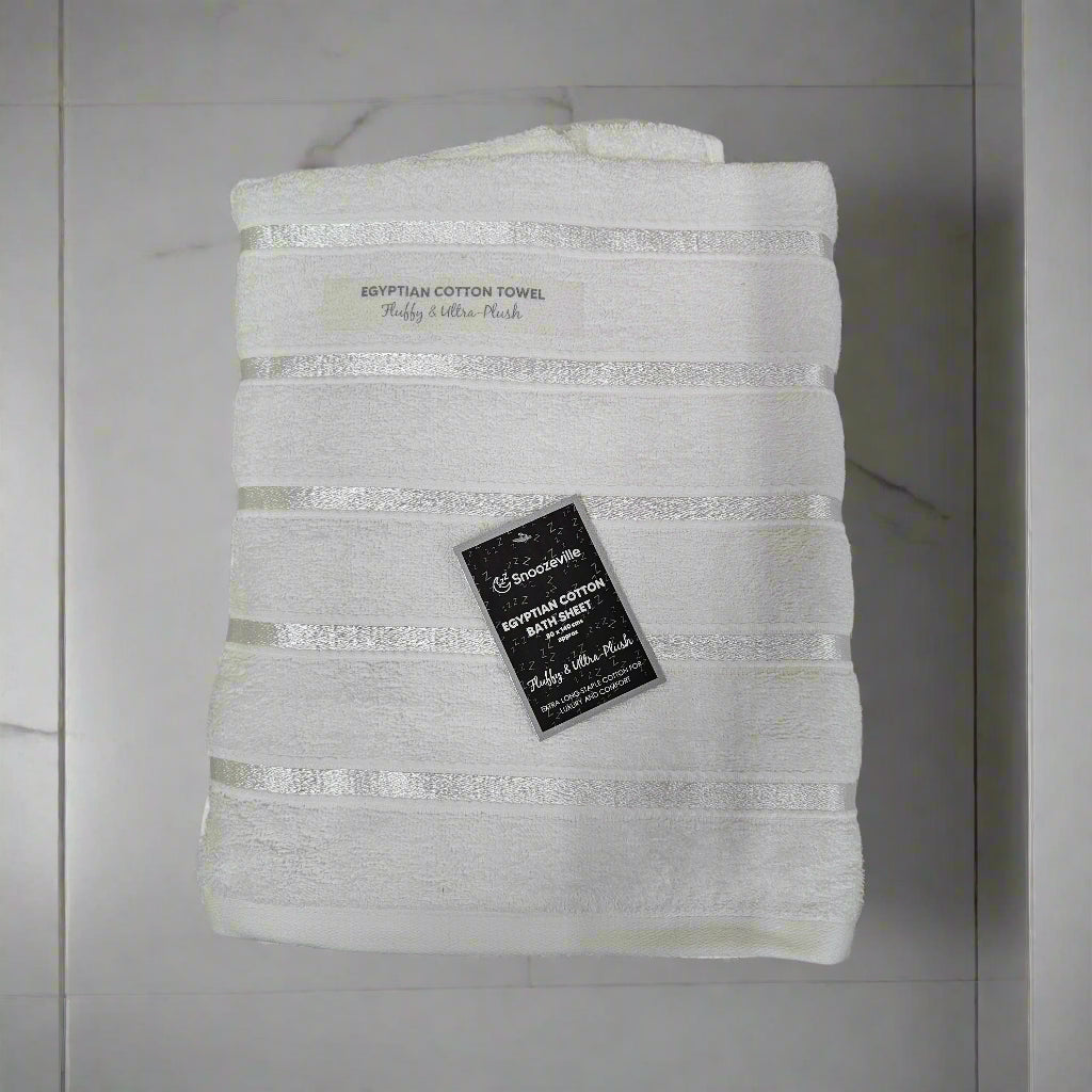 Satin Stripe Egyptian Cotton Bath Sheet