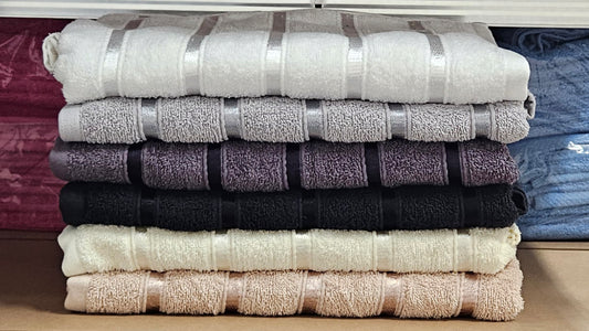 Satin Stripe Egyptian Cotton Bath Sheet