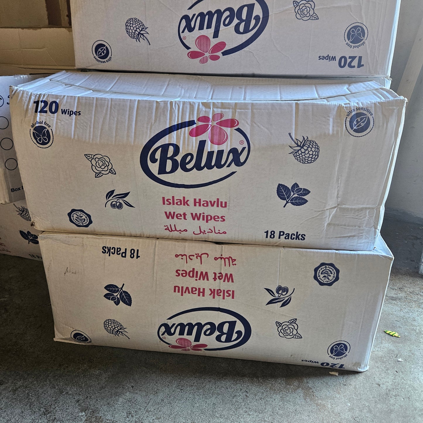 Belux Scented Wet Wipes - 120pack
