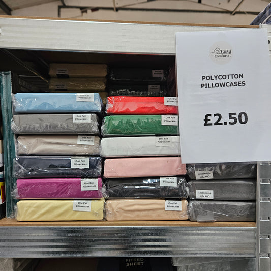 Cotton Feel Pillowcase Pair