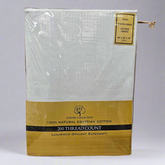 Cotton Extra Deep Fitted Sheet