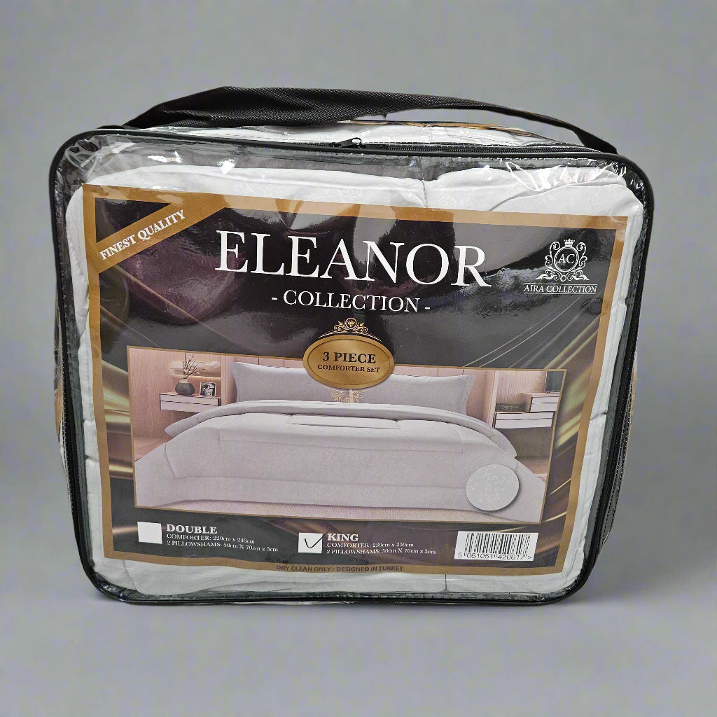 Eleanor Collection 3 Piece Comforter Set - Double & King