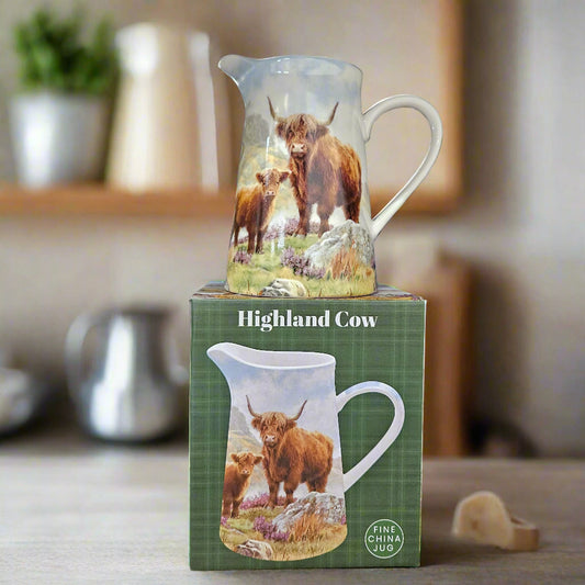 Highland Cow Fine China Kitchen Set