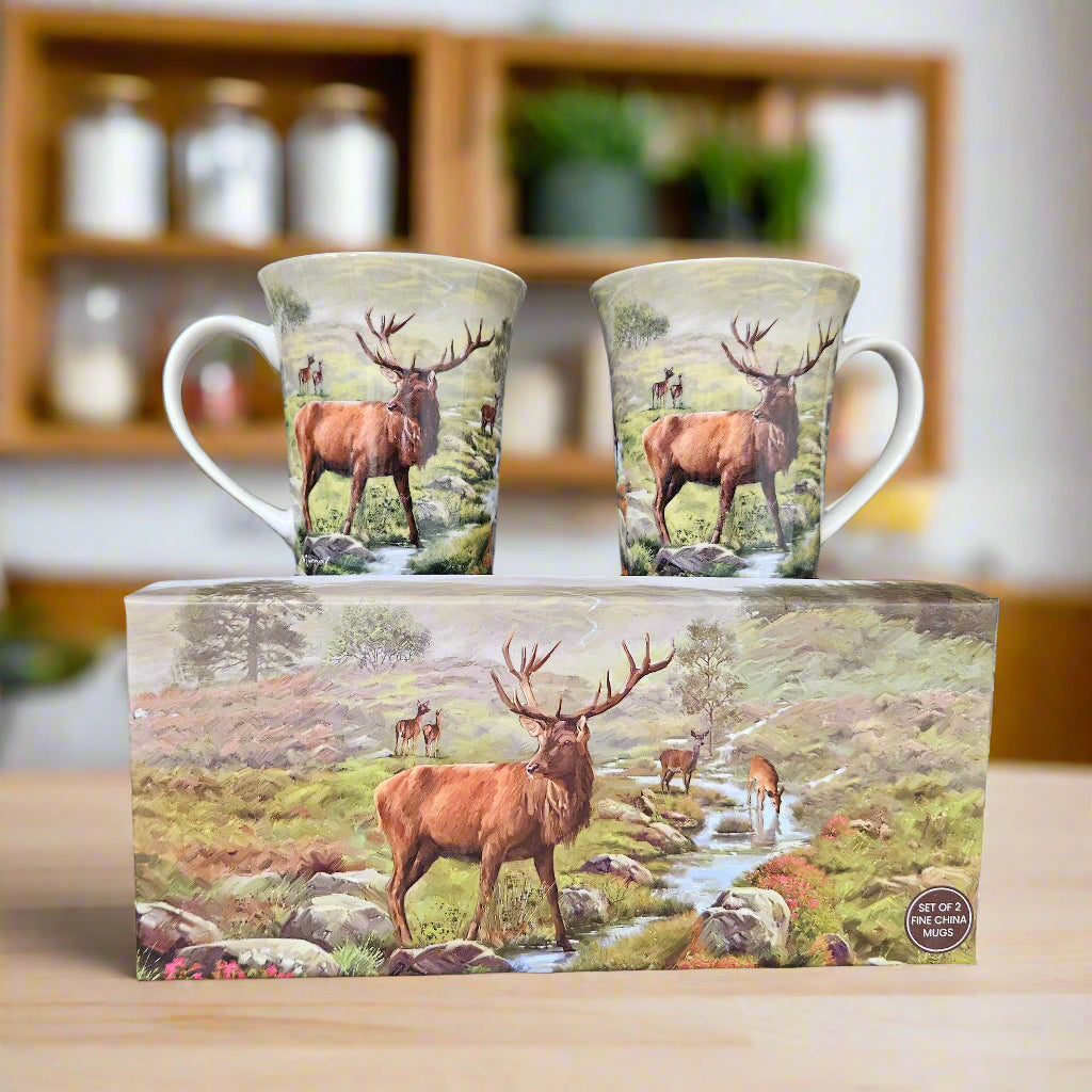 Highland Stag Fine China Kitchen Set