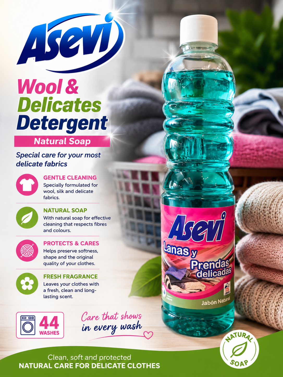 Asevi Delicate & Wool Laundry Detergent