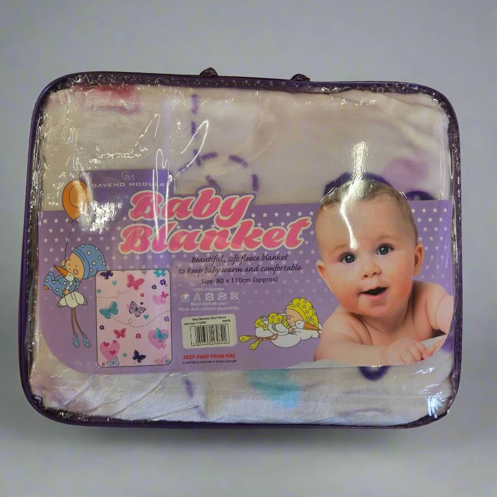 Butterfly Baby Blanket 80 x 110cm