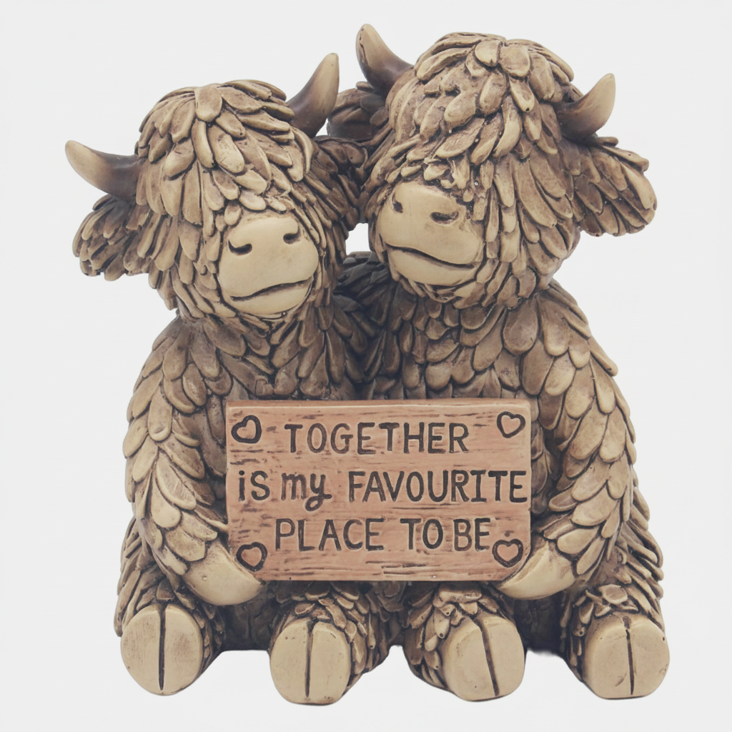 Hughie The Highland Cow Figurine