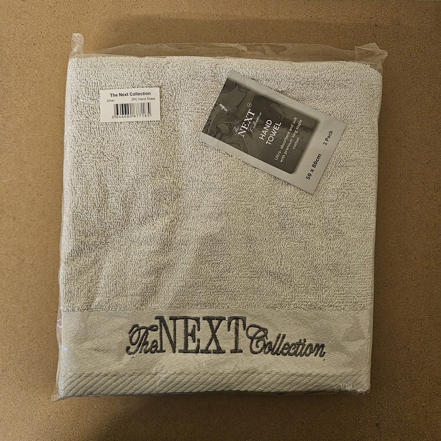 Packs of 2 Embroidered Cotton Towels