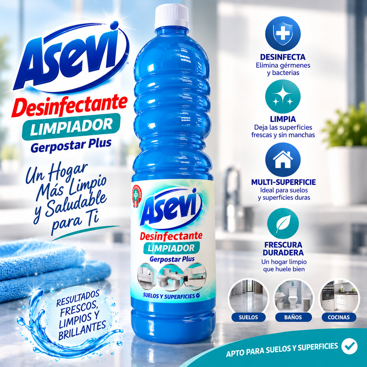 Asevi Fregasuelos Concentrado - Spanish Cleaning Products