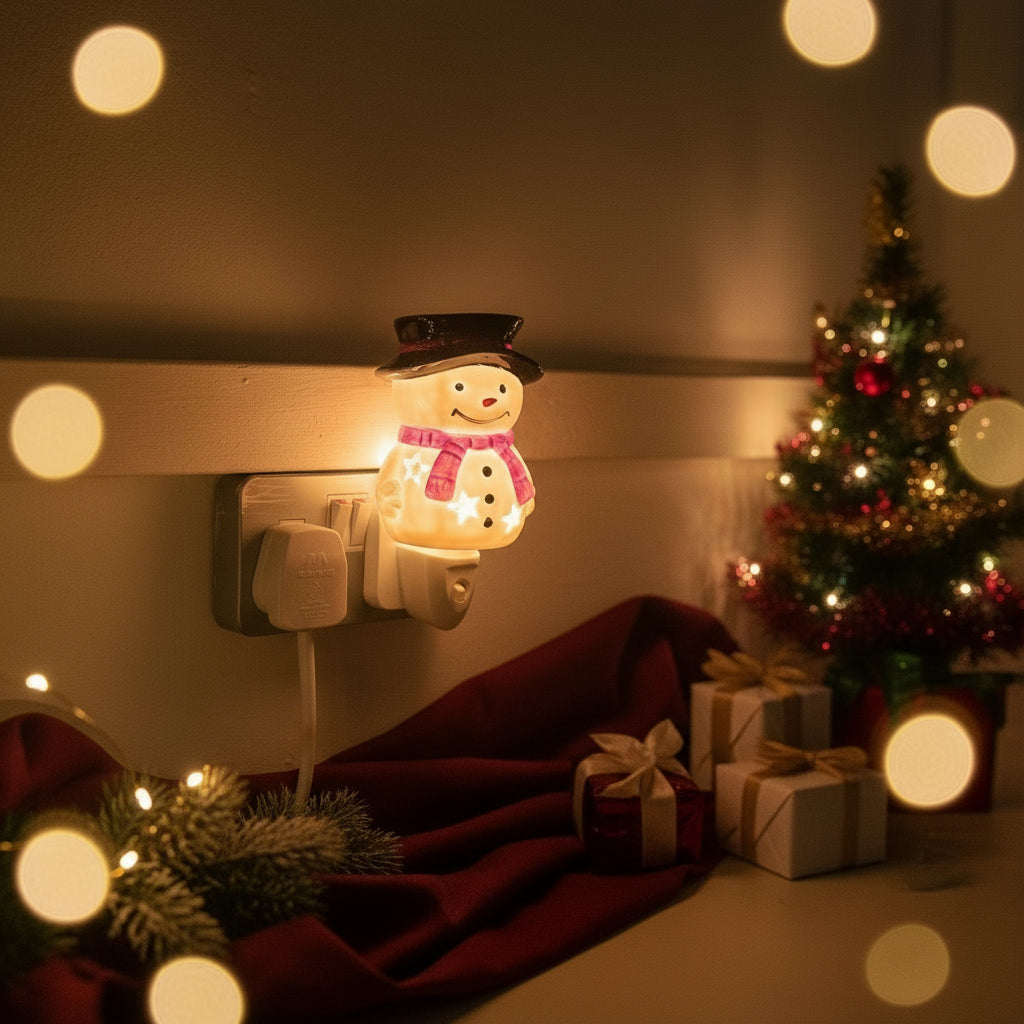 Christmas oil burner and wax melt warmer - Santa or Snowman
