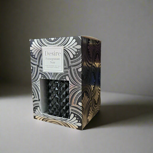 Hand Poured Soy Wax Boutique Candle - Black Pom Pom