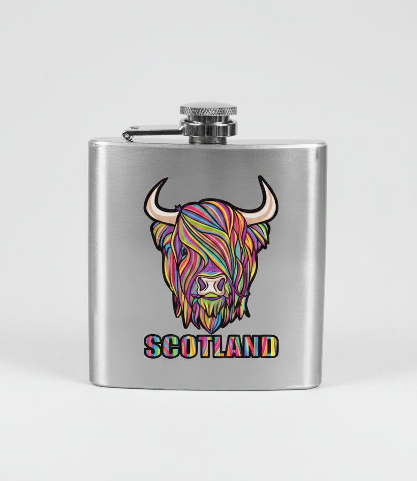 Scotland / Highland Cow Hipflask