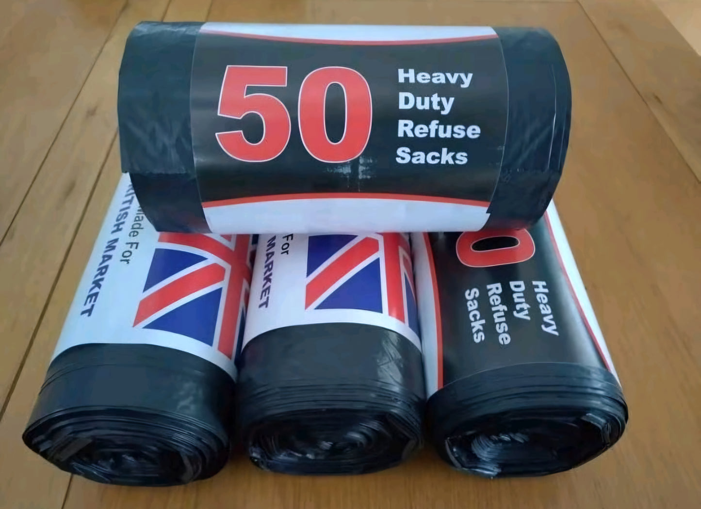 Heavy Duty Bin Bags - 50L
