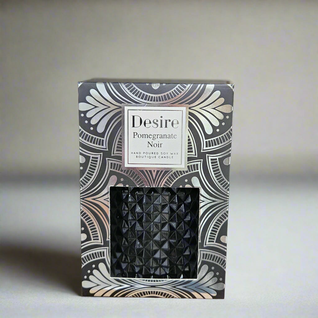 Hand Poured Soy Wax Boutique Candle - Black Pom Pom