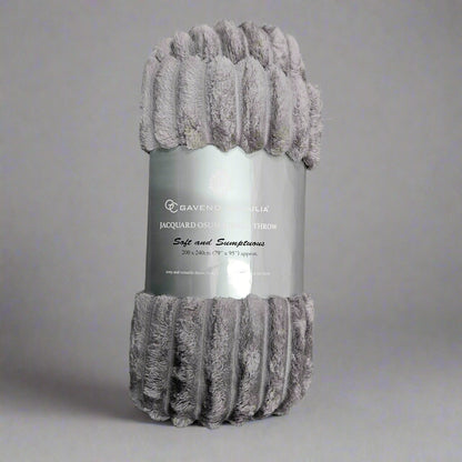 Jacquard Ribbed Throw 200 x 240cm
