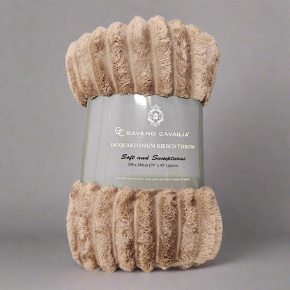 Jacquard Ribbed Throw 200 x 240cm
