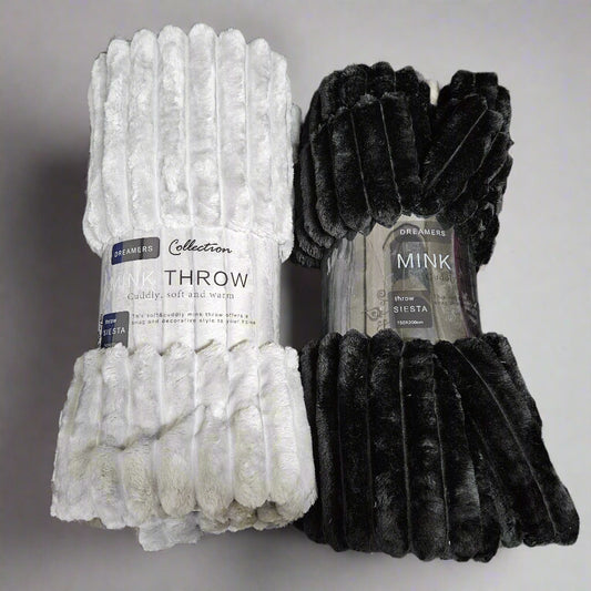 Dreamers Collection Mink Throw 150*200cm & 200*240cm