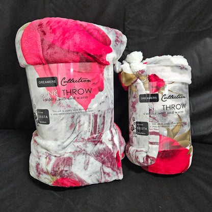 Super Soft Sherpa Backed Fleece Blanket