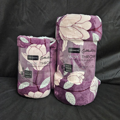Super Soft Sherpa Backed Fleece Blanket