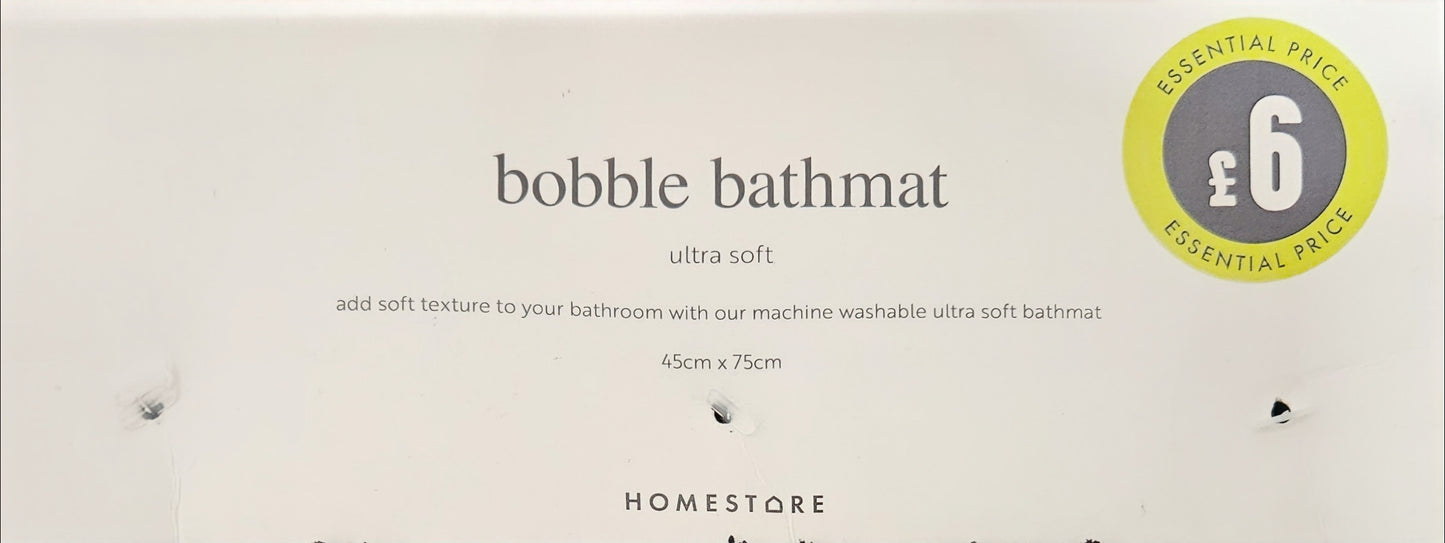 Black Bobble Bathmats