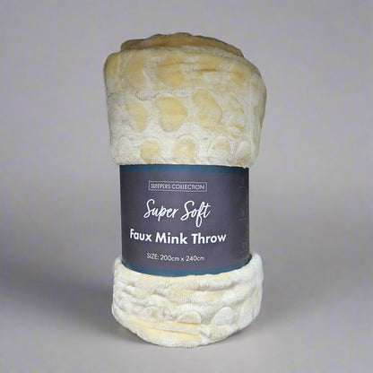 Sleepers Collection Super Soft Faux Mink Throws