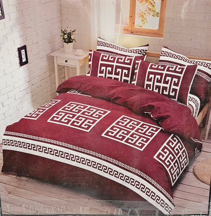 Greek Key Pattern Complete Bedding Set