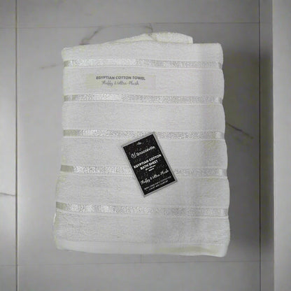 Satin Stripe Egyptian Cotton Bath Sheet