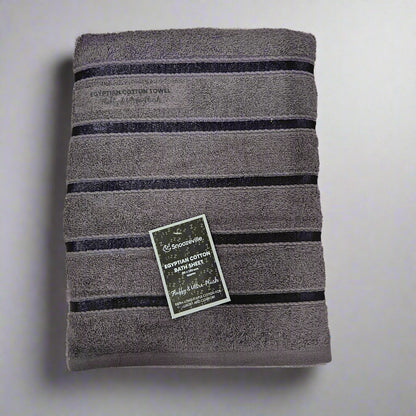 Satin Stripe Egyptian Cotton Bath Sheet