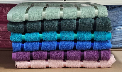 Satin Stripe Egyptian Cotton Bath Sheet