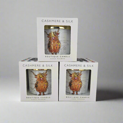 Highland Cow Hand Poured Boutique Candle