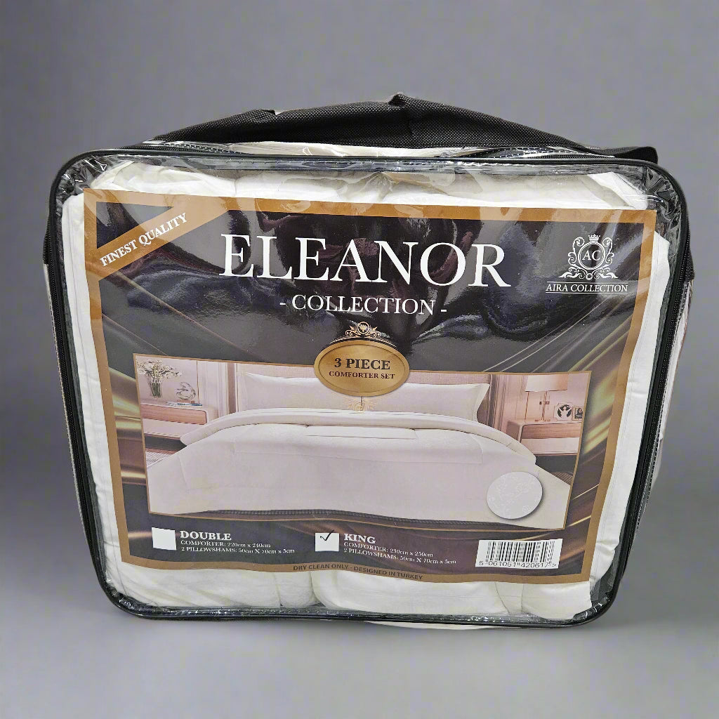 Eleanor Collection 3 Piece Comforter Set - Double & King