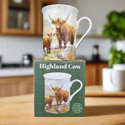 Highland Cow Fine China Kitchen Set