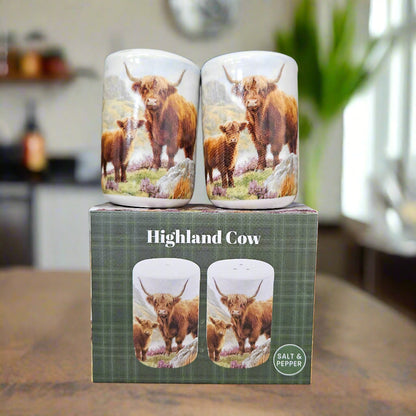 Highland Cow Fine China Kitchen Set