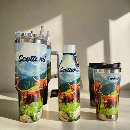 Stainless Steel "Scotland" Drinks Bottles