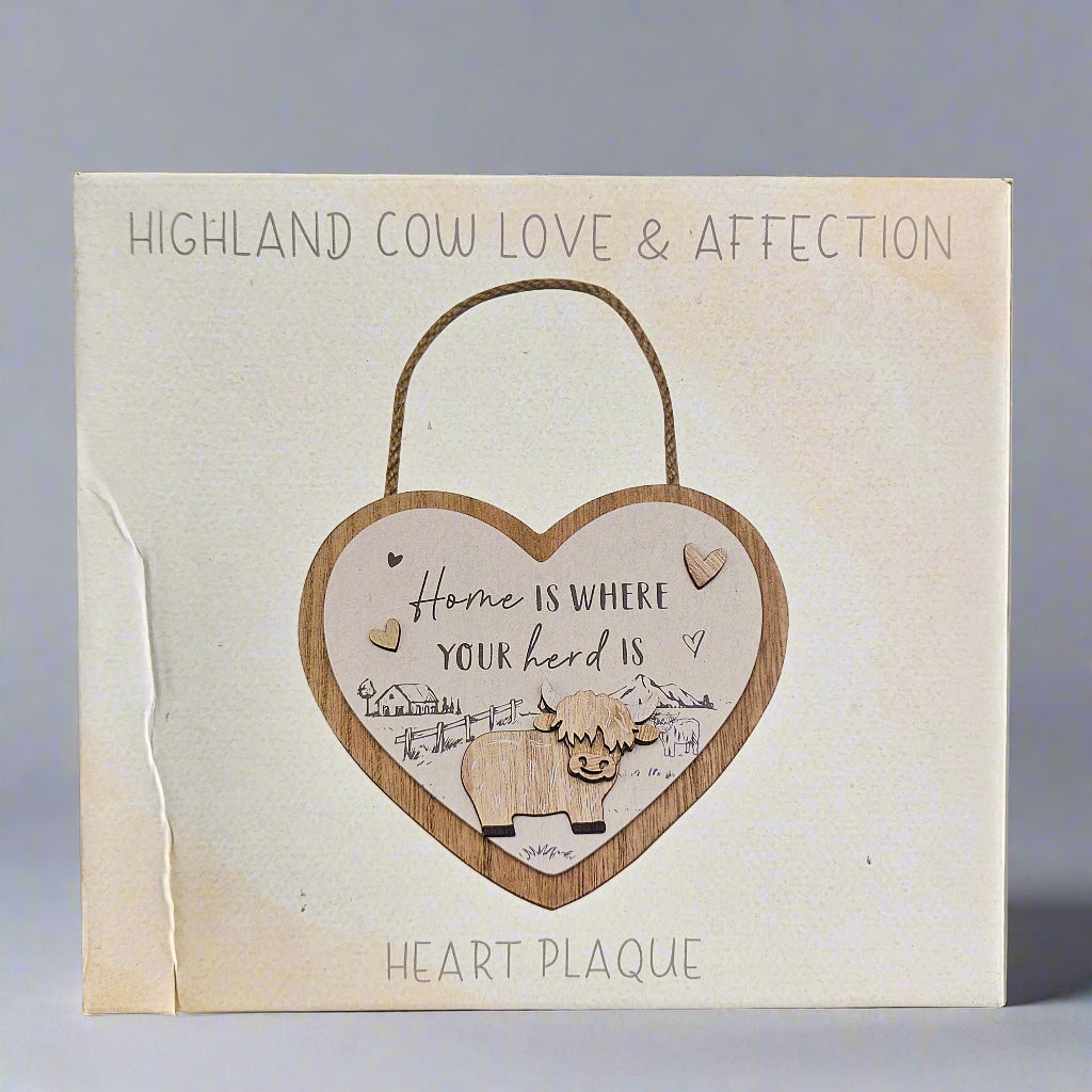 Highland Cow Hanging Plaques