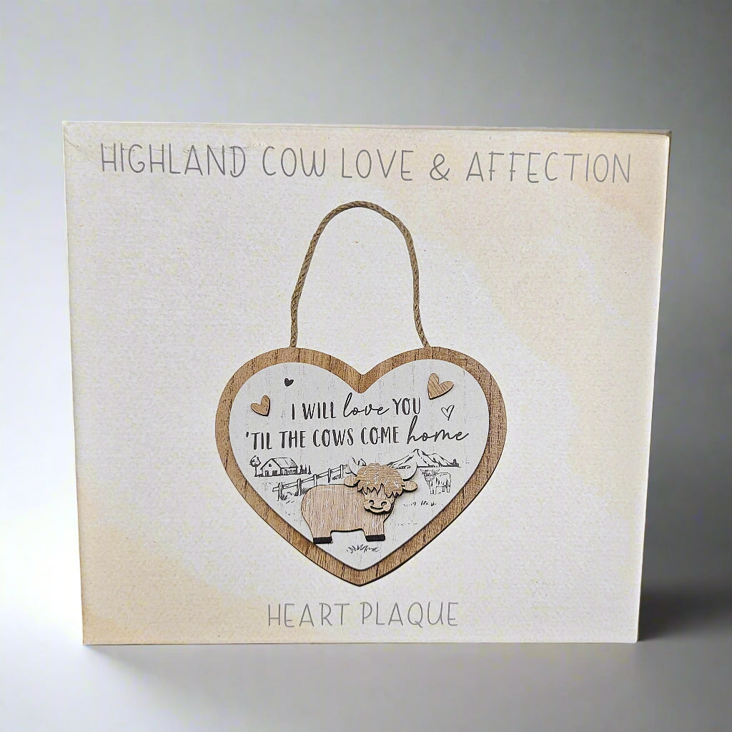 Highland Cow Hanging Plaques