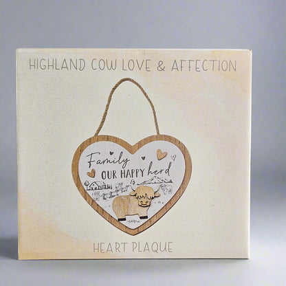 Highland Cow Hanging Plaques