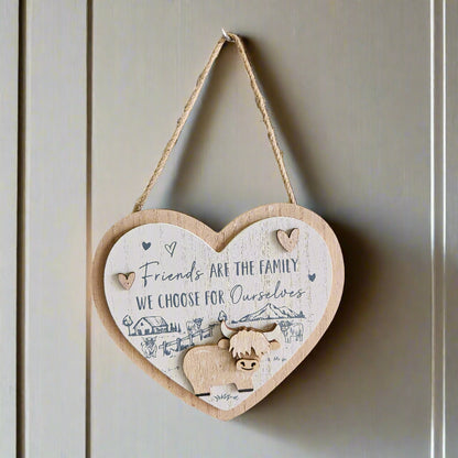 Highland Cow Hanging Plaques