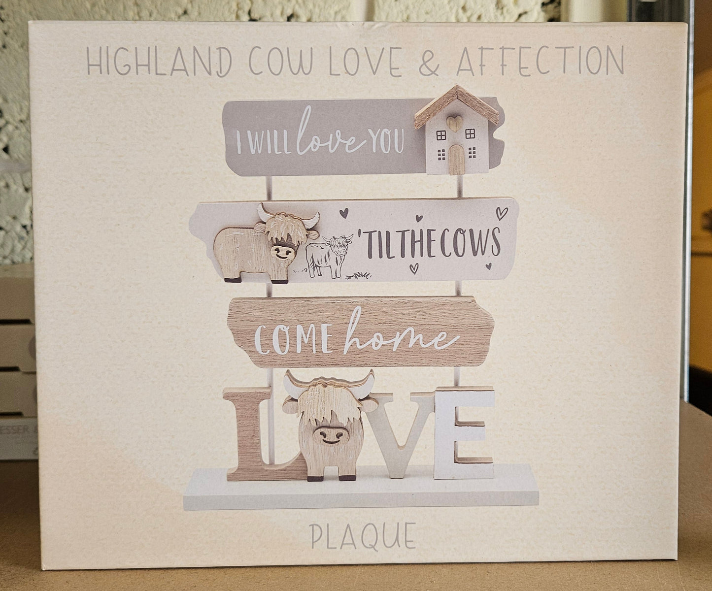 Highland Cow Standing Plaques