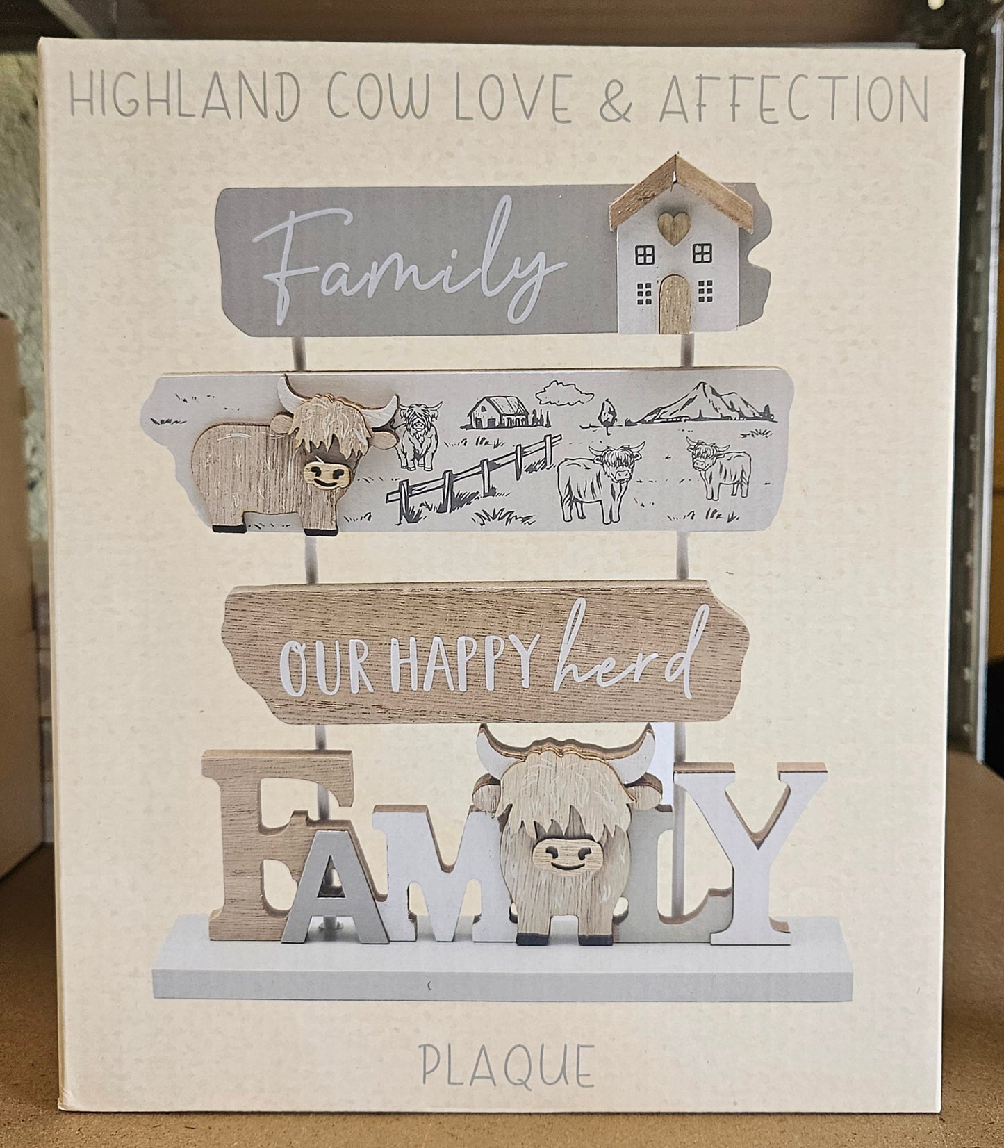 Highland Cow Standing Plaques
