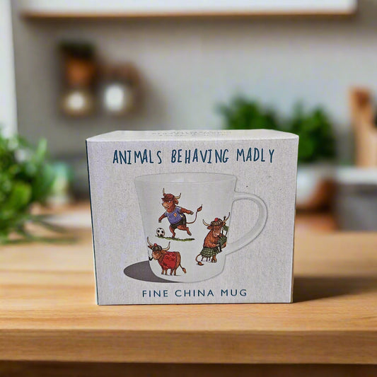Animals Behaving Badly Mug - Highland Cow