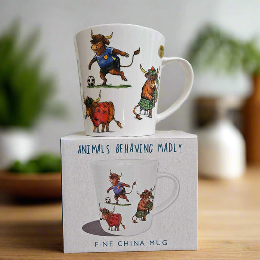 Animals Behaving Badly Mug - Highland Cow