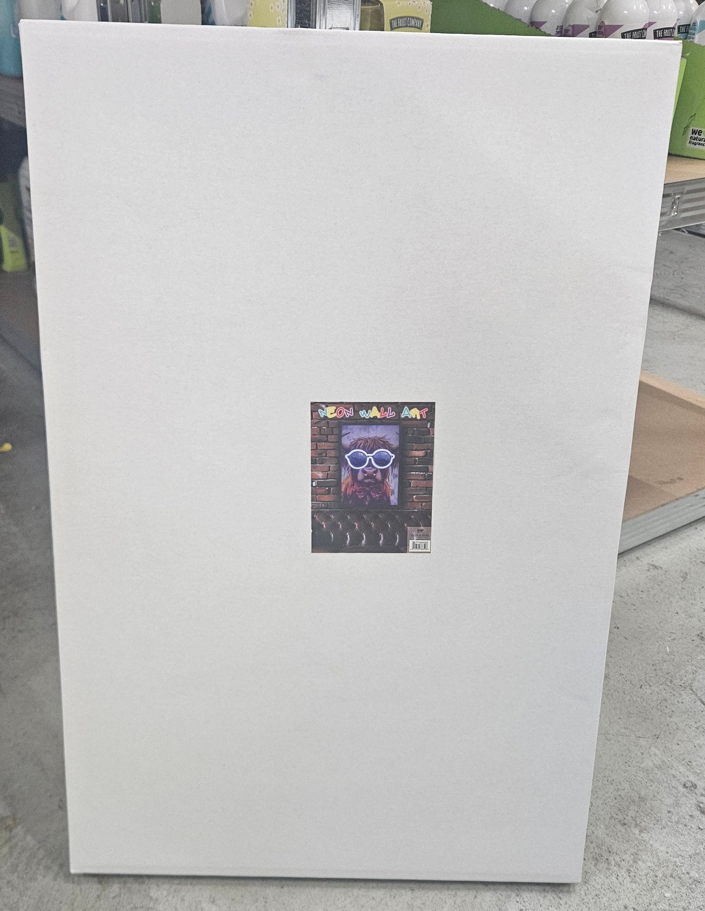 Highland Cow LED Poster