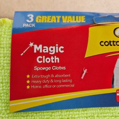 Full Box of 3-Pack Magic Cloths (100 x 3pk) Assorted Colours